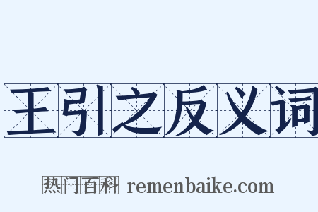 王引之反义词是什么意思的图片